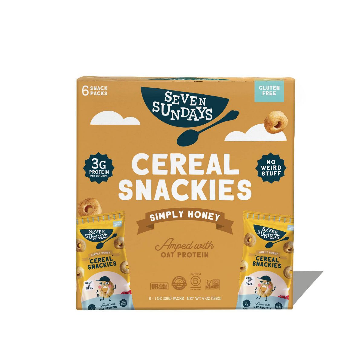 Seven Sundays Simply Honey Gluten Free Cereal Snackies - 6oz/6ct