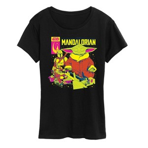 Women's - Star Wars - The Mandalorian Mando Cover Short Sleeve Graphic T-Shirt - 1 of 4