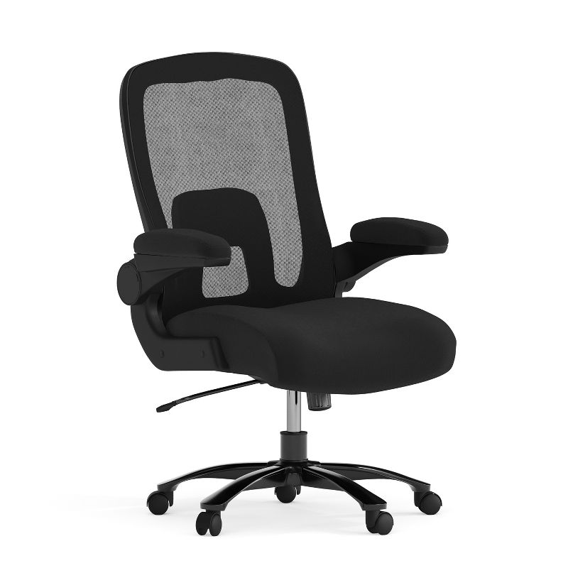 Flash Furniture HERCULES Series Big & Tall 500 lb. Rated Mesh Executive Swivel Ergonomic Office Chair with Adjustable Lumbar, 1 of 20