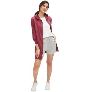 ellos Plus Size French Terry Drawstring Shorts - 1 of 4