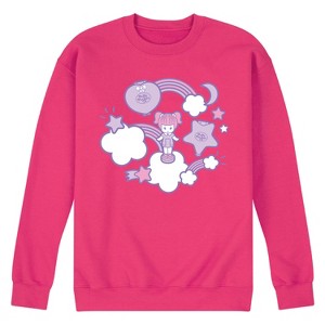 Men's - Polly Pocket - Polly Pocket Sticker Collage Graphic Fleece Sweatshirt - 1 of 4