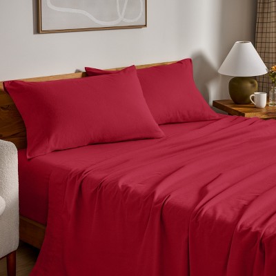 100% Cotton Flannel Sheet Set by Bare Home