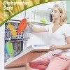 LunaLulinlk 9 Inch Wheat Straw Deep Dinner Plates - Microwave and Dishwasher Safe, Unbreakable Reusable Plastic Plates Multicolor - 4 of 4
