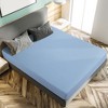 PiccoCasa 100GSM Microfiber Striped Bed Fitted Sheet 16 Inch Deep Pocket Bed Mattress Cover - 2 of 3