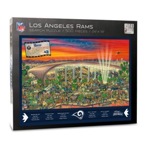 NFL Los Angeles Rams Joe Journeyman Seek and Find Puzzle - 500pc - 1 of 4