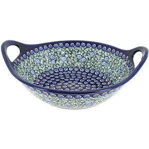 Blue Rose Polish Pottery 1814 Zaklady Medium Bowl with Handles - 1 of 1