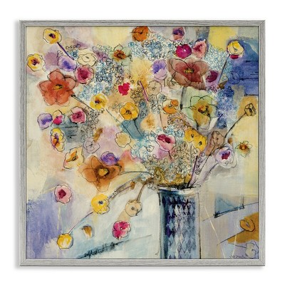 Stupell Industries Chaotic Flowers Line Drawing, 24" x 24"