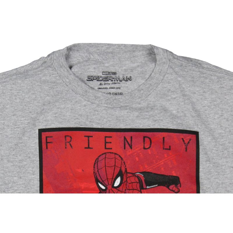 Spider-Man Boys' Friendly Neighborhood Spider-Man No Way Home T-Shirt, 3 of 4