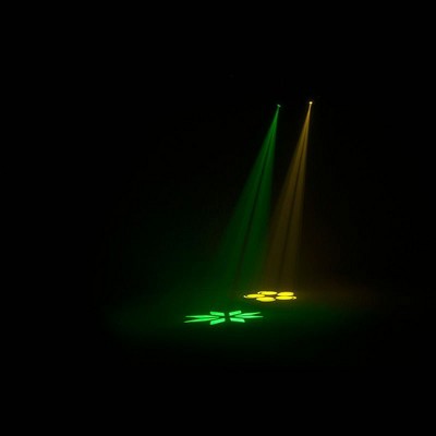 Compact Black LED DJ Moving Head Light Kit with Padded Bag