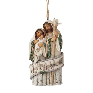 Jim Shore 4.5 Inch Joy To The World Ornament Holy Family Heartwood Creek Tree Ornaments - 1 of 3