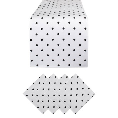 Polka Dot Table Set Black - Design Imports