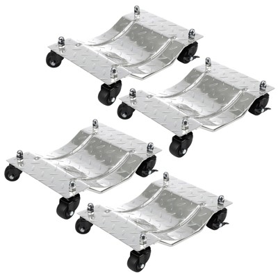4 Pcs Car Dolly, 6000LBS Load Capacity Wheel Dolly, 12x16Inch Trailer Mover Vehicle Dolly, for Cars, Trucks, Trailers, Motorcycles