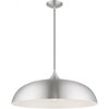 Livex Lighting Amador 3 - Light Pendant in  Brushed Aluminum/Polished Chrome - 3 of 4