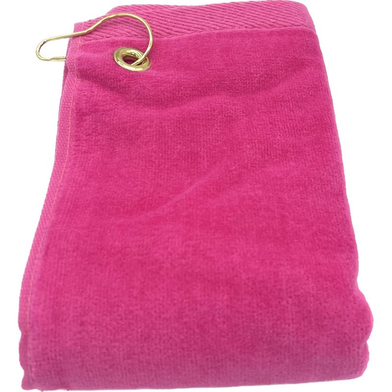 TowelSoft Premium 100% Cotton Terry Velour Golf Towel with Corner Hook & Grommet Placement 16 inch x 26 inch, 4 of 5