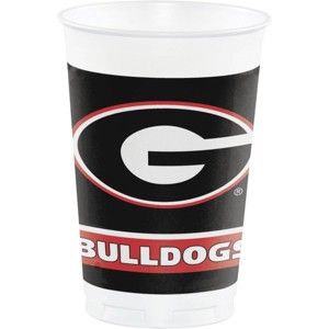 University of Georgia 20oz Plastic Cup Kit 24ct - 1 of 2