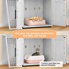 Modern Villa Litter Box Enclosure with Ladder, Double-Layer Cat House Furniture, 33.5" x 17.9" x 41.9" - 3 of 4