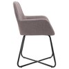 vidaXL Dining Chairs 2 pcs Taupe Fabric - 4 of 4
