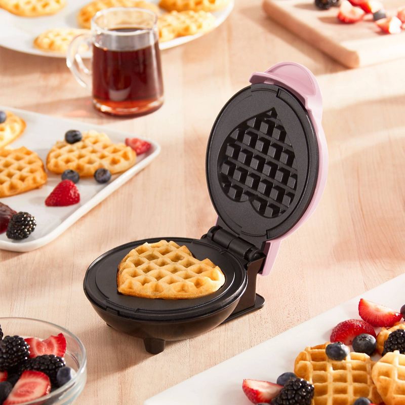Dash Heart Mini Waffle Maker, 2 of 7