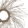 Northlight Pre-lit Glittered Twig and Snowflake Christmas Wreath - 28" - Warm White LED Lights - 4 of 4