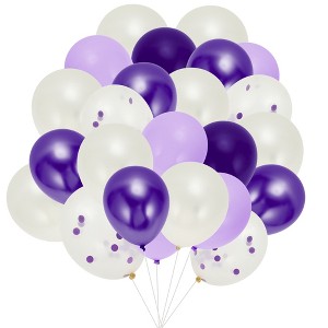 Unique Bargains Latex Party Balloons with Ribbon 10 inch 20 Pcs - 1 of 4