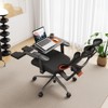 Newtral Ergonomic Office Chair with Footrest - 4D Armrest Recliner Chair - NT002+LAPD-BLACK - 2 of 4