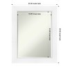 Amanti Art Sloped Half-Inch-Bevel Framed Bathroom Vanity Wall Mirror - 3 of 4