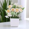 Unique Bargains Artificial Plants Chrysanthemum Plastic 2.95"x2.95"x7.09" 1 Pcs - 2 of 4