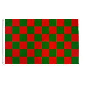 Maison 3'x5' ft Checkered Poly Flag For Indoor & Outdoor Use - Great For Race Day!! - Available In Different Bold Colors - 1 of 3