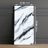 J&V TEXTILES 6PCS Marble Peel and Stick Backsplash Waterproof Washroom Wall Panels, Peel and Stick Tile, PVC Wall Panels for Kitchen- 11.8"x23.6" - 4 of 4
