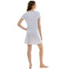 Jaclyn NY Womens Lushluxe Relaxed Short Sleeve Nightgown - 3 of 4