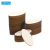 Unique Bargains DIY Craft Decoration Oval Shape Blank Wood Pieces 100 Pcs - 3 of 4