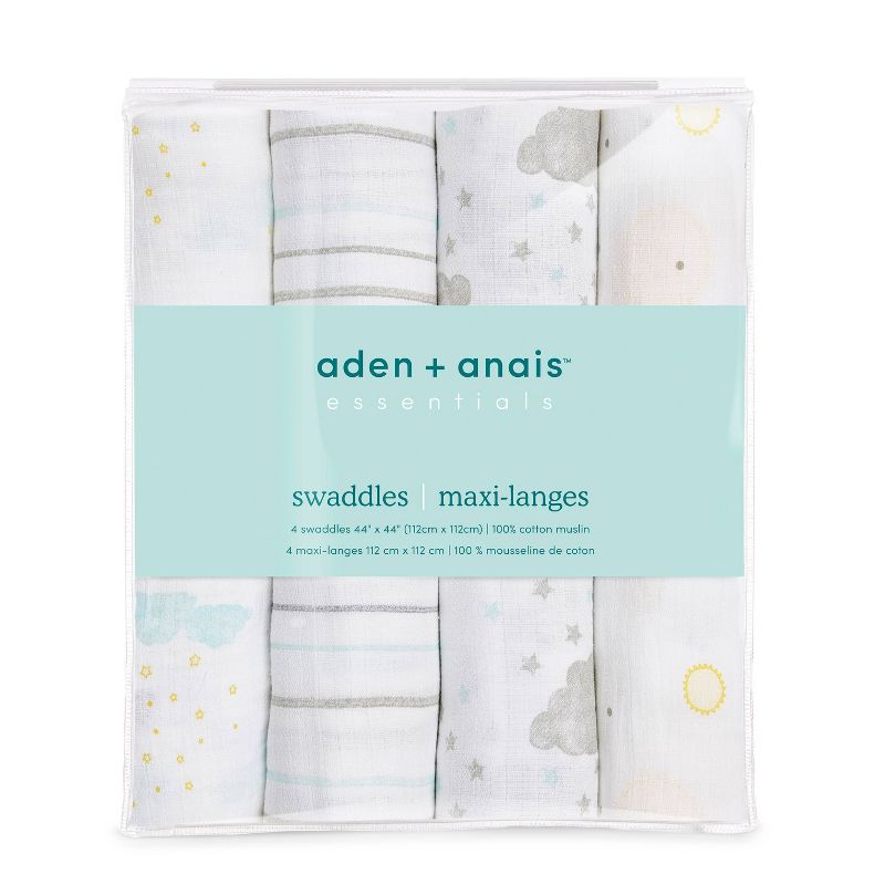 aden + anais essentials Muslin Swaddle Blankets - 4pk, 2 of 6