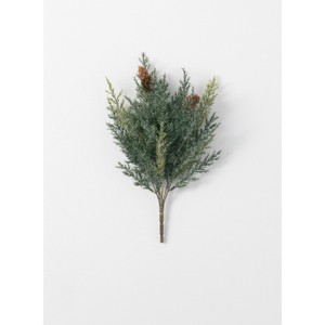 Sullivans Artificial Frosted Arborvitae Bush 14"H Green - 1 of 1