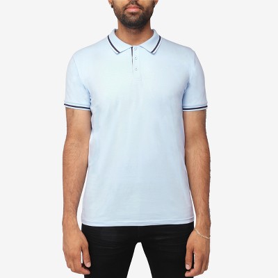 X RAY Men's Basic Short Sleeve Tipped Polo