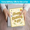 3D Pop Up Fireworks Birthday Cards, Blowable Cake Birthday Card with Music and Multicolor LED Lights Envelope and Blank Wish Card for 40 Years Old - 4 of 4