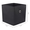 REGALWOVEN Fabric Collapsible Spacious Capacity Reinforced MDF Bottom Open Storage Bins 11*11*11in 3 Pcs - 4 of 4