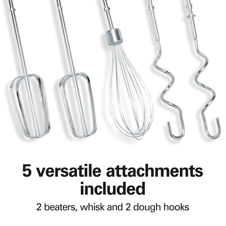 Hamilton Beach 4qt Hand/Stand Mixer 64640: 6-Speed Kitchen Mixer, Stainless Steel Bowl, Dishwasher-Safe Parts, 290W, 5 of 8