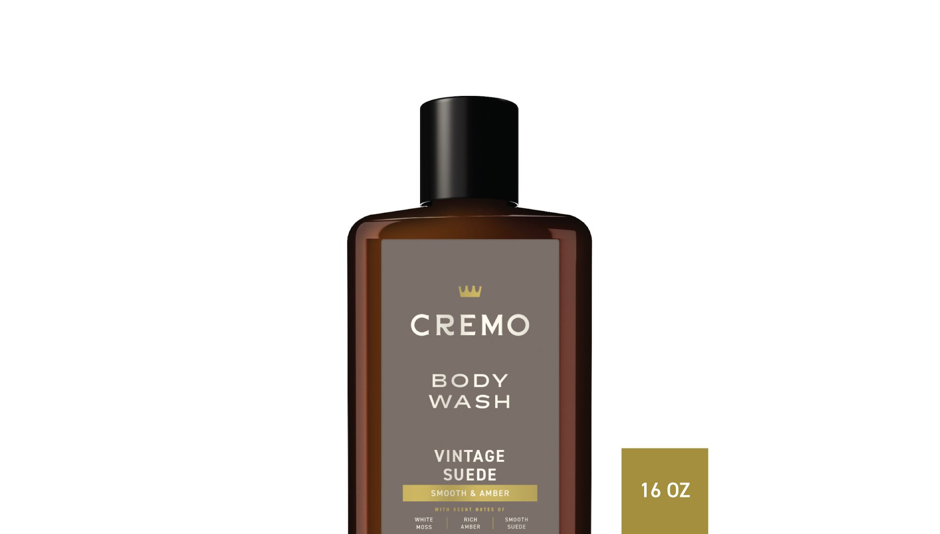 Cremo Vintage Suede Body Wash - 16 fl oz: Liquid, Basic Cleansing, Whole Body, Recommended for Normal Skin