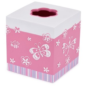 Mariposa Tissue Box Cover - Cassadecor, Pink