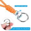 Unique Bargains Braided Wrist Polyester Keychain Wallets Badges Lanyard with Hook 2 Pcs - 4 of 4