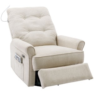 NicBex Chenille Glider Rocking Chair,Upholstered Swivel Recliner Chairs with High Backrest,Adjustable Cozy Rocking Chair,Nursing Chair for Bedroom - 1 of 4