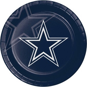 24ct Dallas Cowboys Football Paper Plates - 1 of 3