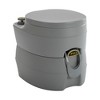 DOMETOUR 5.3 Gallons Portable Toilet Outdoor Travel Toilet for RV Boat Camping Gray - 2 of 4