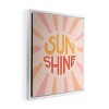 16" x 20" Lyman Creative Co. Sunshine Hand Lettering Framed Wall Canvas White/Pink - Deny Designs - image 2 of 4