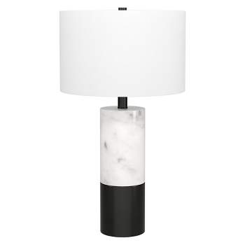 Hampton & Thyme 24" Tall Table Lamp with Fabric Shade Marble