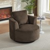 TIRAMISUBEST 360 Degree Swivel Accent Chair Plush Comfort Pocket Spring Support Wooden Base Comfy Seating Living Room Office Apartment - 2 of 4