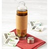 Organic Tea Gift Set , Includes 16oz Glass Tea infusion Bottle with Strainer and 4 organic tea varieties (24 tea bags) - image 4 of 4