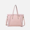 MKF Collection Liza Vegan Leather with faux fur Women’s Tote Bag by Mia K - 2 of 4