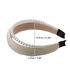 Unique Bargains Women's Fashion Double Layer Faux Pearl Sponge Headband 1.46 Inch Wide 1 Pc - image 4 of 4