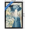 Trends International The Amida Waterfall in the Far Reaches of the Kisokaido Road Framed Wall Poster Prints - 3 of 4